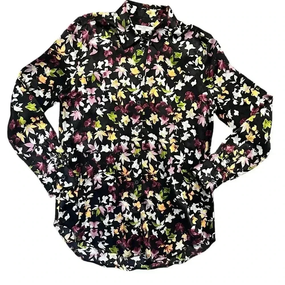 EQUIPMENT Women's Floral Exposure Printed Essential Blouse - Picture 2 of 7